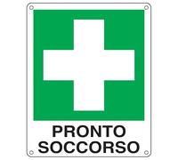 Cartello d'emergenza 12x14,5 cm Cartelli Segnalatori"Pronto soccorso"