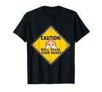 Cartello di attenzione Akita Inu Dog divertente regalo cucciolo Akita Maglietta