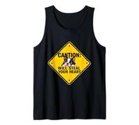 Cartello di attenzione Boston Terrier Dog divertente regalo Bostie Puppy Canotta