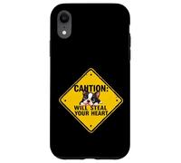 Cartello di attenzione Boston Terrier Dog divertente regalo Bostie Puppy Custodia per iPhone XR