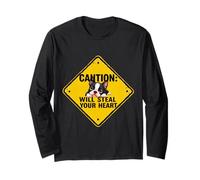 Cartello di attenzione Boston Terrier Dog divertente regalo Bostie Puppy Maglia a Manica