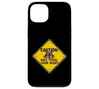 Cartello di attenzione Doberman Pinscher Dog divertente regalo cucciolo dobermann Custodia per iPhone 13