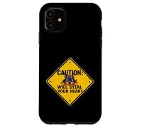 Cartello di attenzione Doberman Pinscher Dog divertente regalo cucciolo dobermann Custodia per iPhone 11
