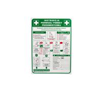 Cartello di avvertimento/manuale di primo soccorso in PVC IB13\P