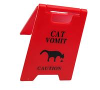 Cartello di avvertimento per cani e gatti con vomito, divertente bavaglio per gli amanti degli animali domestici, decorazione per interni ed esterni, regalo divertente per gatti