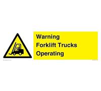 Cartello di avvertimento per carrelli elevatori - 450 x 150 mm - L41