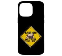 Cartello di avvertimento Pug Dog divertente regalo cucciolo di carlino Custodia per iPhone 14 Pro Max