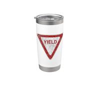Cartello di avvertimento stradale stradale Bicchiere termico in acciaio inox doppia parete