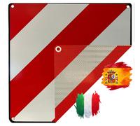Cartello Di Avviso ALU 50x50cm Per Italia E Spagna Con Omologazione Ufficiale