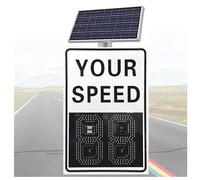 Cartello Di Avviso Di Feedback Di Velocità, Cartello Di Limite Di Velocità Radar, Cartello Di Feedback Radar a Energia Solare, Per Strade, Segnaletica Di Sicurezza Stradale, 60x90 Cm