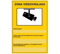 Cartello di avviso per telecamere di sicurezza CCTV/LOPD