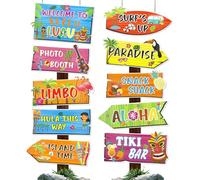 Cartello di benvenuto Aloha Hawaii, cartello di benvenuto festa Luau per decorazioni per feste tropicali hawaiane, con 4 fogli di lettere adesive per decorazioni per interni ed esterni Aloha Party
