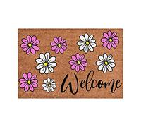 Cartello di benvenuto Ciao sole zerbino divertente dolce benvenuto amici casa runner cm larghezza (F One Size)