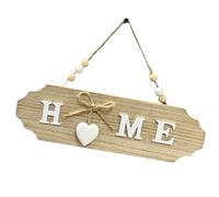 Cartello di benvenuto in legno - Decorazione per porta di ingresso casa, legno rustico, lettera della casa, decorazione da parete per tutte le stagioni, decorazione da parete per interni ed esterni