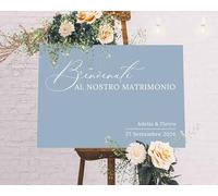 Cartello di benvenuto IN VARI MATERIALI (PLEXIGLASS) CON STAMPA U.V. AD ALTISSIMA QUALITÁ - Love Song - colori PERSONALIZZABILE TABLEAU DE MARIAGE (POLIONDA 40X60 CM)