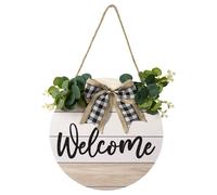 Cartello di Benvenuto per Porta D'Ingresso, Foglia Verde Brillante, , G7398