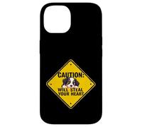 Cartello di cautela Border Collie Dog divertente regalo cucciolo di Collie Custodia per iPhone 14