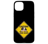 Cartello di cautela Border Collie Dog divertente regalo cucciolo di Collie Custodia per iPhone 15 Plus