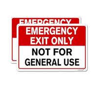 Cartello di emergenza con scritta in inglese "No Trespassing Only Not for General Use Sign", 20,3 x 30,5 cm