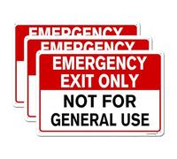 Cartello di emergenza con scritta in inglese "No Trespassing Only Not for General Use Sign", 20,3 x 30,5 cm