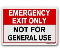 Cartello di emergenza con scritta in inglese "No Trespassing Only Not for General Use Sign", 20,3 x 30,5 cm