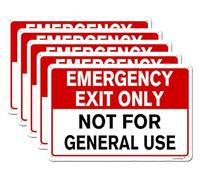 Cartello di emergenza con scritta in inglese "No Trespassing Only Not for General Use Sign", 20,3 x 30,5 cm