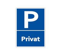 Cartello di parcheggio privato XXL, 30 x 40 cm, in robusto pannello rigido in PVC, 5 mm, con protezione UV di Strobo