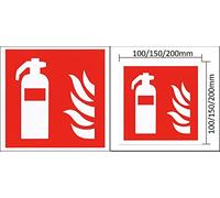 Cartello di protezione antincendio autoadesivo 7010 con simbolo ASR A1.3 (150 x 150 mm - plastica retroilluminante)