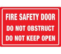 Cartello di sicurezza antincendio Doordo Not Obstruct Do Not Keep Open per casa, ufficio casa, acrilico design moderno porta 15,2 x 20,3 cm accessori per la decorazione della casa porta o parete