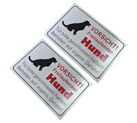 Cartello di sicurezza con scritta "Keep Gate Closed", 30 x 20 cm, in alluminio spazzolato, con 4 fori, per pareti di cortili, proprietà private, non trasgredire (2 pezzi)