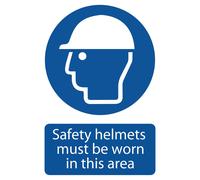 Cartello Di Sicurezza Per Casco Draper Da Indossare PVC Con Forte Adesivo 72869