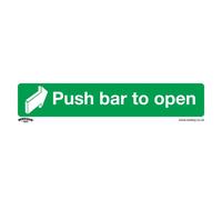 Cartello Di Sicurezza Sealey - Spingere Per Aprire - Plastica Rigida SS29P1