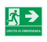 Cartello di sicurezza uscita di emergrenza Italweber E002-1761-B
