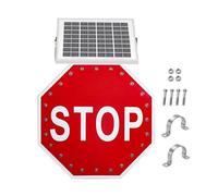 Cartello di STOP Solare,Alta Visibilità,Resistente alle Intemperie,762 mm | Cartello STOP Solare,Struttura in Alluminio,Protezione IP65,Resistente alle Intemperie(30in)