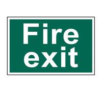 Cartello Di Uscita Antincendio Solo Testo PVC 300 X 200Mm SCA1502