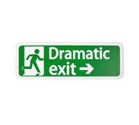 Cartello di uscita drammatico - segno colorato | drammatica di uscita Deco, divertente festa corridoio regalo per gli amanti drammatici, da parete per il ristorante del garage