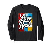 Cartello Dipinto Love Heals Maglia a Manica
