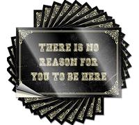 Cartello divertente e divertente gioco "There is No Reason for You to Be Here" ad arco magnetico da parete per interni ed esterni, per computer portatile da uomo e donna, 20 x 30 cm, 1 pezzo