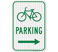 Cartello divertente in metallo per parcheggio della bicicletta, con scritta "Right Side", 20 x 30,5 cm