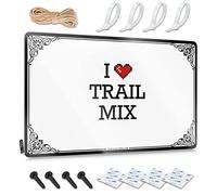 Cartello divertente per ufficio I Love Trail Mix Tin Sign Warning Tin Sign Warning Tin Sign Warning Tin Sign (colore: colore, dimensioni: 20 x 30 cm)