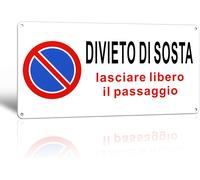 Cartello Divieto Di Sosta-Cartello Lasciare Libero Il Passaggio,30 15CM Cartel