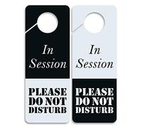 Cartello “Do Not Disturb” - In Session, 2 pezzi, doppio lato, ideale per l'utilizzo in qualsiasi luogo come uffici, cliniche, ditte legali, hotel o durante la terapia, massaggi