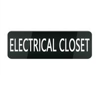 Cartello elettrico in plastica acrilica per armadio per porta d'ingresso, 25,4 x 7,6 cm, per casa, casa, ufficio, cancello, finestra, non sbiadisce
