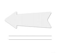 Cartello fai da te vuoto con paletti, per uso esterno, impermeabile e antivento, in metallo e plastica, per feste, giardini, matrimoni e messaggi personalizzati (10)