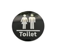 Cartello for bagno in alluminio | Multicolore 10 cm, 2 pezzi: for spazi pubblici e commerciali(A3)