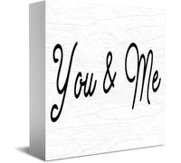 Cartello fotografico in legno con scritta "You & Me We Got This Farmhouse Style" per casa e ufficio, 12,7 x 12,7 cm