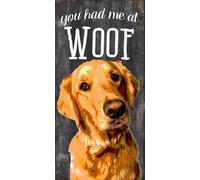 Cartello Golden Retriever - Mi Hai Preso al WOOF 5x10