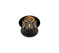 Cartello Halloween Skulls Rock Hand Cap arancione Moon Roll Boys PopSockets PopGrip Adesivo