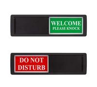 Cartello impermeabile con scritta "Do Not Disturb Privacy Please Knock Slider" riutilizzabile Do Not Disturb Welcome Slide Sign Studio Toilette per indicatore porta cartello ufficio