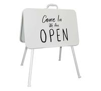 Cartello in acciaio da esterno Open and Closed per locali Closure